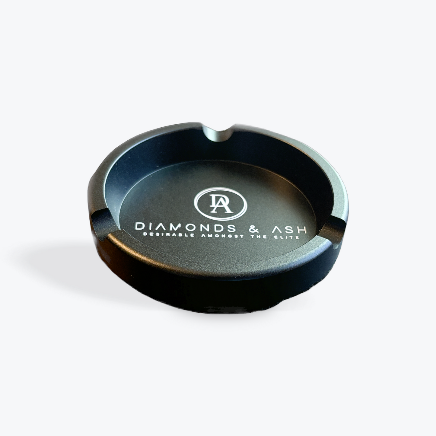 Matte Black Ceramic Ashtray