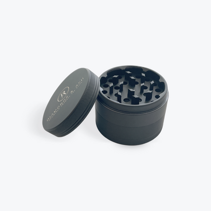 Matte Black 4-Piece Ceramic Grinder