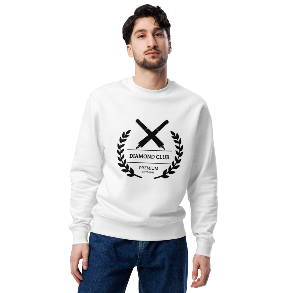 White/Black Diamond Club Crewneck